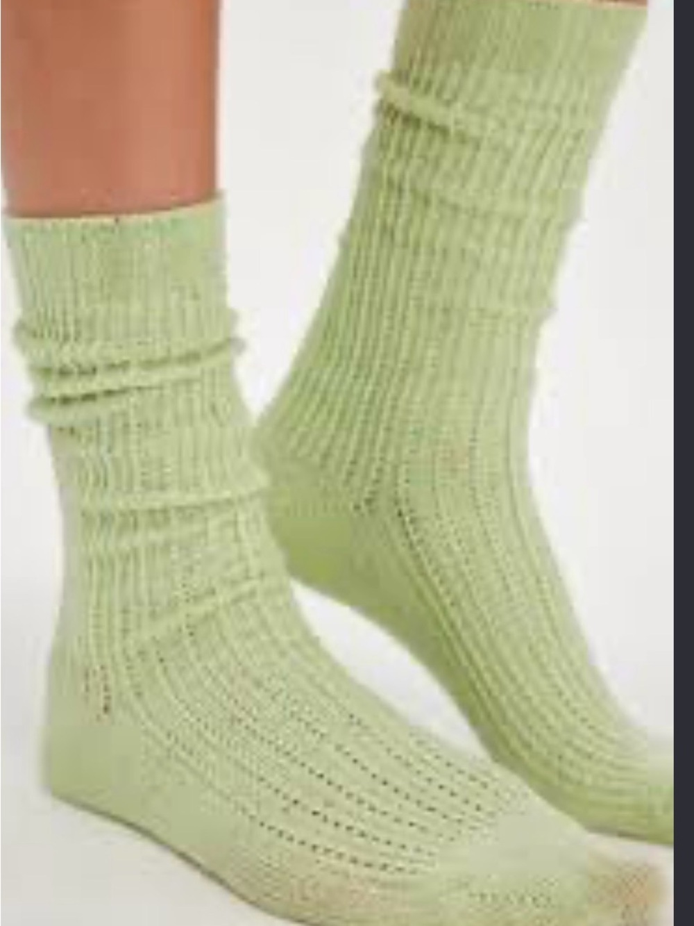 Free People Confetti Meadow Breeze Socks – Green – NWT
